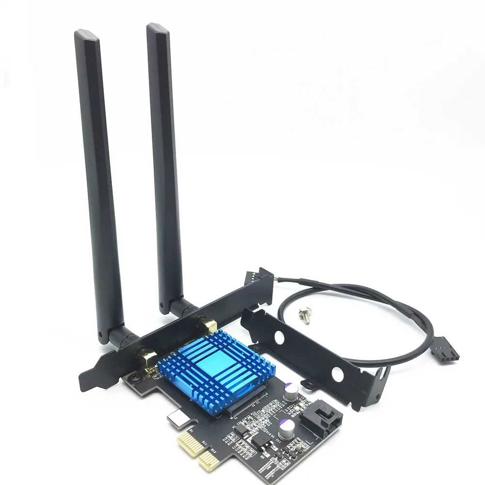 Двухдиапазонный PCI-E 1X адаптер 867 Мбит/с 802.11ac 2,4G/5G Bluetooth 4,1 Chipest Killer 1535 Wifi карта AMD Материнская плата