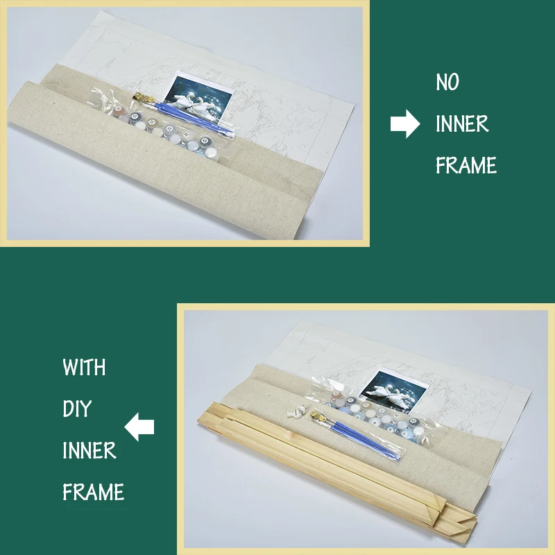 Краска для картин по номерам дерево природы DIY Рисование на холсте искусство