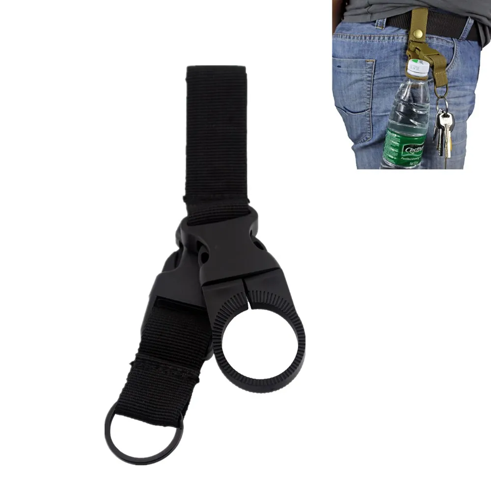 

EDC Tactical Gear Military Nylon Webbing For Outdoor Tools Buckle Hook with Keychain Travel Kit Hunting Camping Backpack Hanger