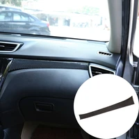 carbon fiber abs center console dashboard panel protective patch for nissan x trail 2014 2018 decoration stickers