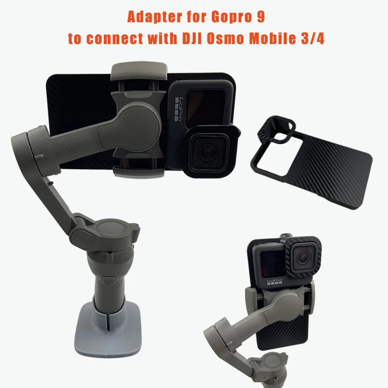 Ручной адаптер шарнирный Адаптер для GoPro Hero 9 черная Крепежная пластина камеры DJI