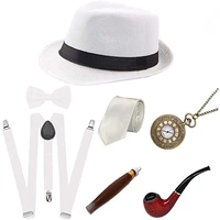 20s 30s retro party 1920s mens great gatsby accessories set roaring gangster costume costume pipe vintage pocket watch cigar