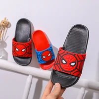 summer new spider man slippers childrens non slip home shoes indoor summer boys parent child beach shoes cartoon