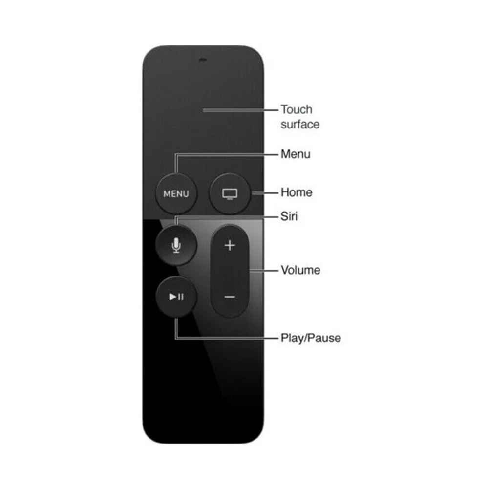 Пульт дистанционного управления для Apple TV Siri 4-го поколения TV1 TV2 TV3 TV4 TV5 Смарт