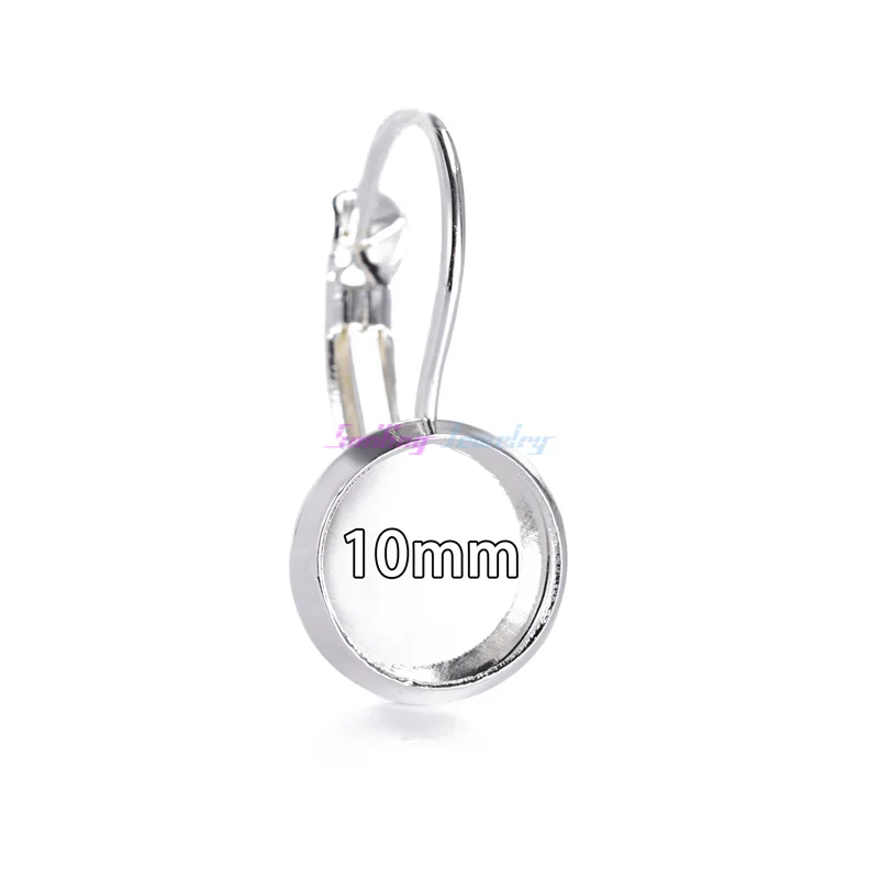 50 шт. 8 мм 25 Камея стеклянный кабошон античный бронзовый посеребренный