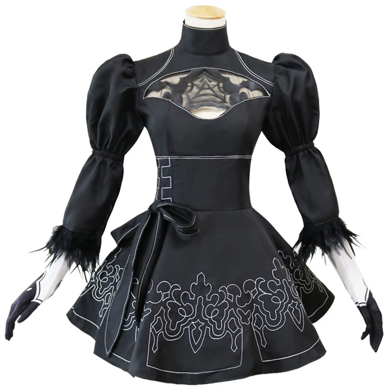 YoRHa Type A No.2-NieR-Automata Cosplay Cinematic Costume Skirt Halloween Costumes for Women | Тематическая одежда и