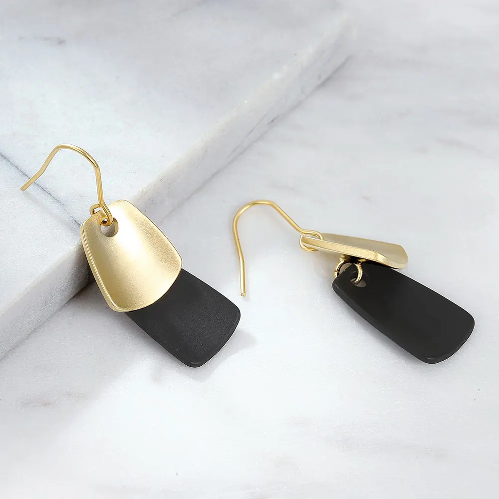 Женские серьги подвески с геометрическим дизайном|Серьги-подвески| |