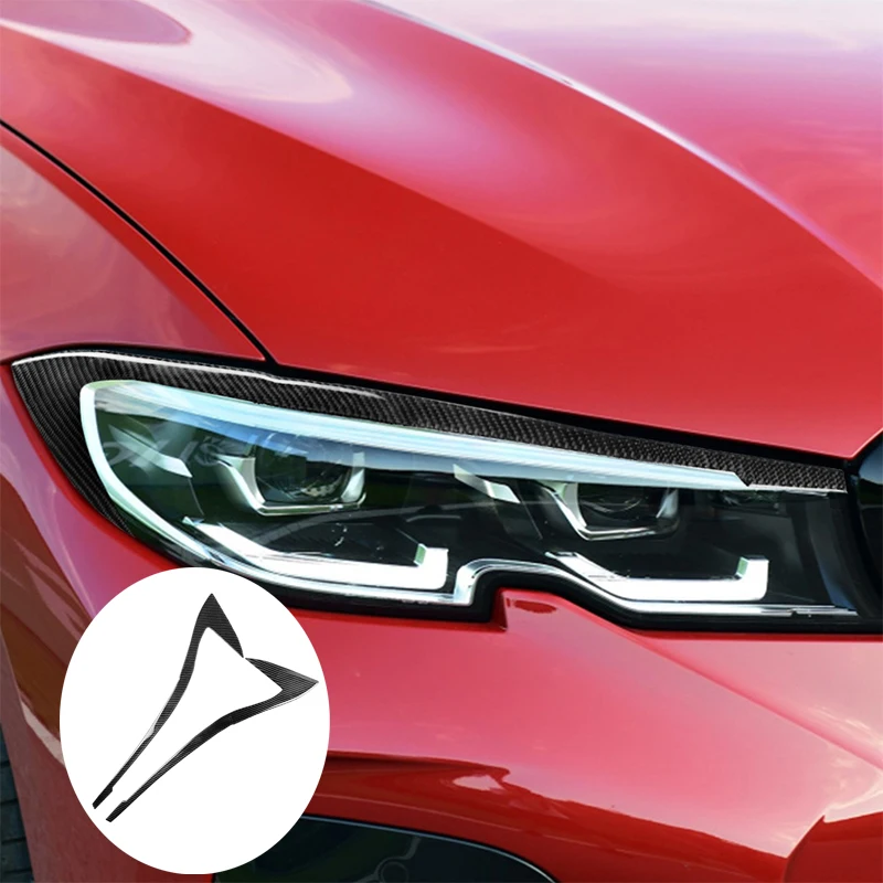 

2 шт., декоративные наклейки для автомобильных фар BMW 3 серии G20 G28 2019-20
