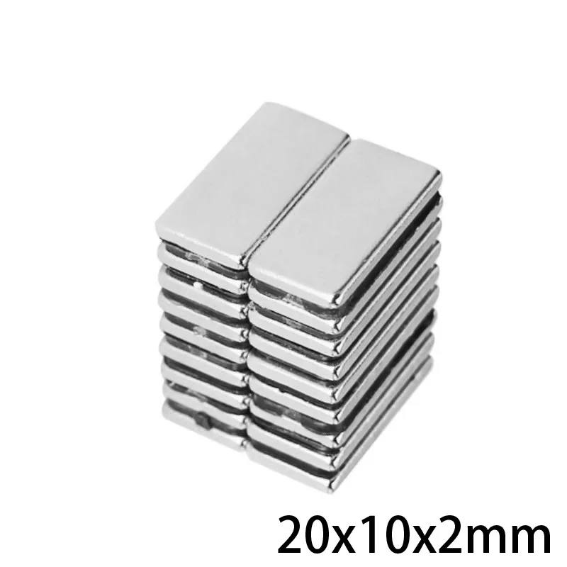 10 ~ 100 шт 20x10x2 мм редкоземельный магнит 20 x прямоугольные магниты постоянный