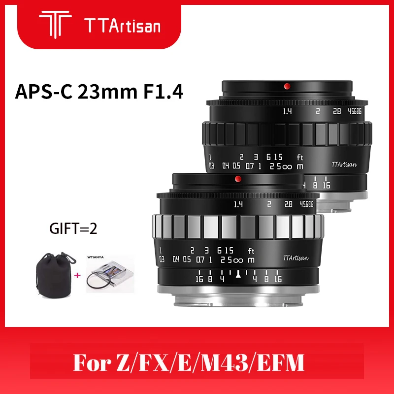 TTArtisan 23 мм F1.4 Большая диафрагма фиксированный фокус микро одиночный объектив