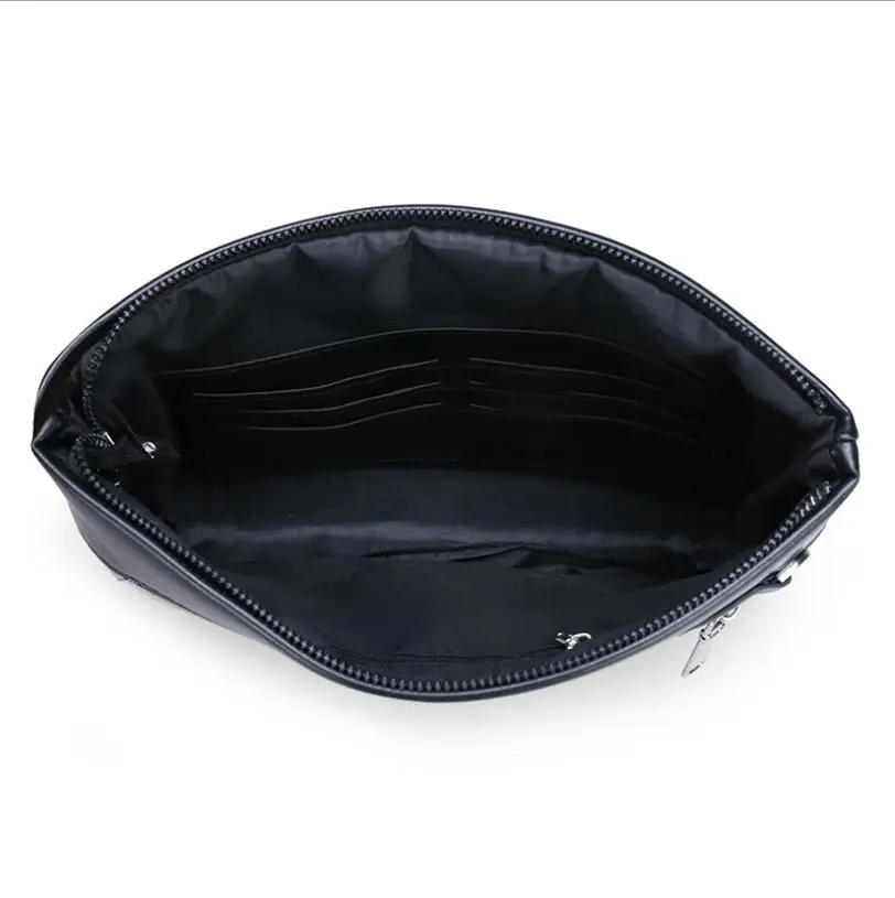 

2021 New Men's Clutch Bag Luxury Brand Leather Bag Fashion Design Simple Envelope Bag Large Capacity New Spot