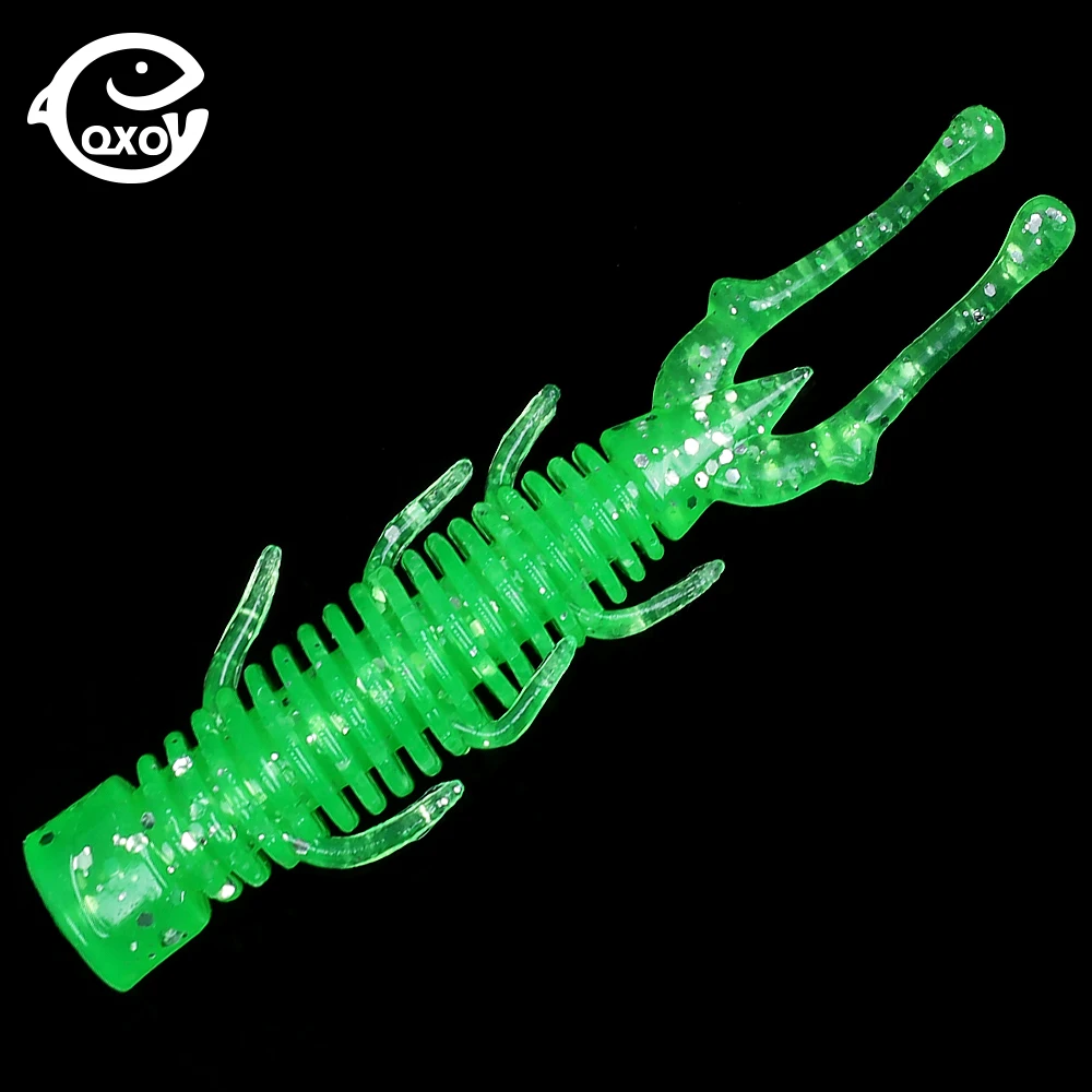 

QXO 10pcs/lot Fishing Lure Soft Lure Silicone Lure Accessories Bait NEW TPE Sea Fishing Worm Spinnerbait Surface Lure Shrimp