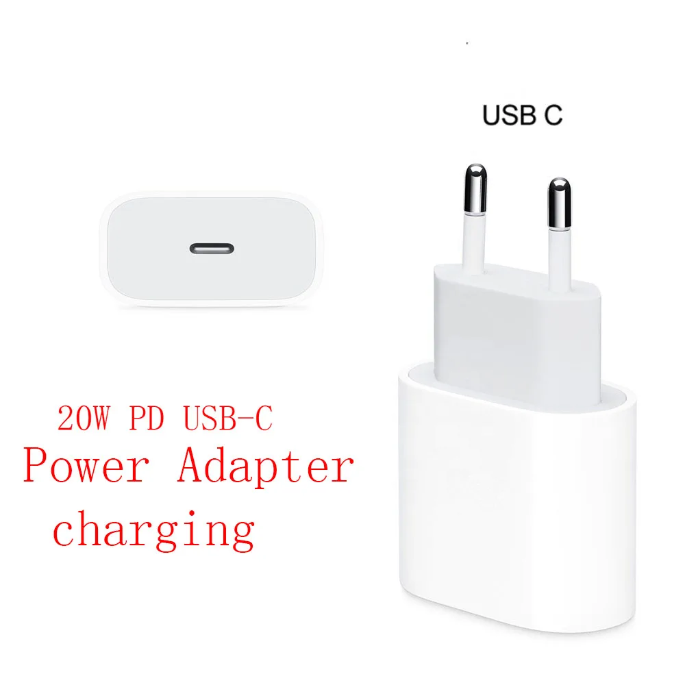 

20W PD USB-C Power Adapter charging EU mobile phone Wall fast Charger for iphone 11 12 pro max type-C for apple