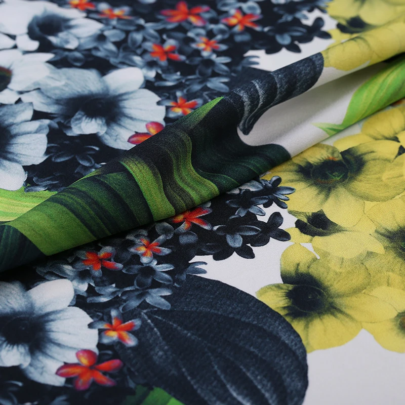 Новинка весна-лето 18 термостойкая 100% Шелковая крепдежная ткань для женского