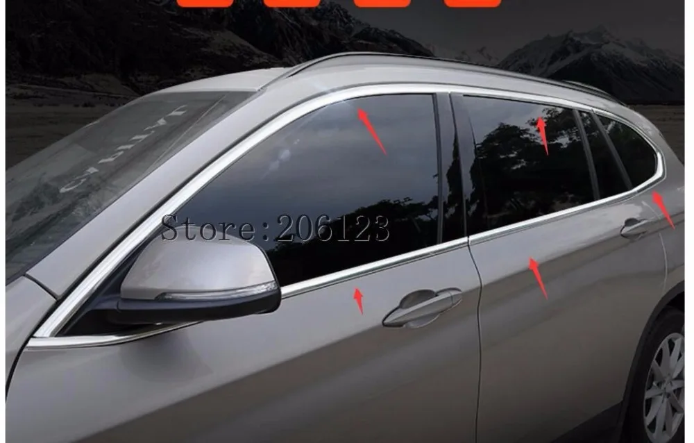 

Накладки на пороги для дверей автомобиля, 20 шт., для 2016, 2017, 2018, BMW X1, F48, стандартная колесная база, алюминиевый сплав, матовые