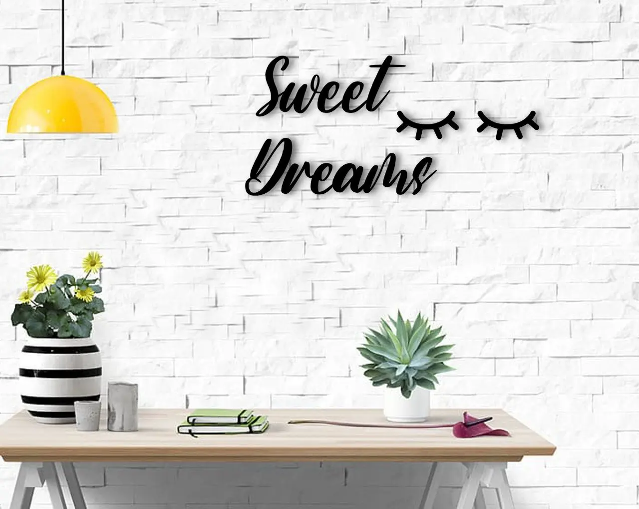 

BK Home Sweat Dreams Wood Wall Post Modern Useful High Quality Reliable Decoration Gift Design Simple Cool Black Color