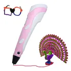 3d-ручка для детей, карандаш для 3d-рисования с ЖК-экраном, нить из пла, 3D строительные детали для детей, Рождественский подарок на день рождения, для детей