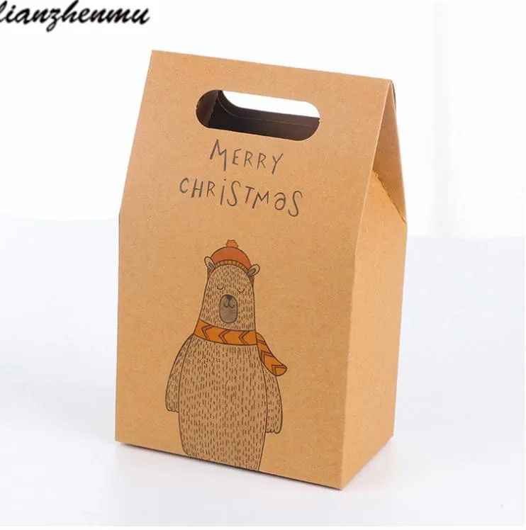 36 шт крафт-бумага коробка конфет Рождественский подарок упаковочная сумка Zakka
