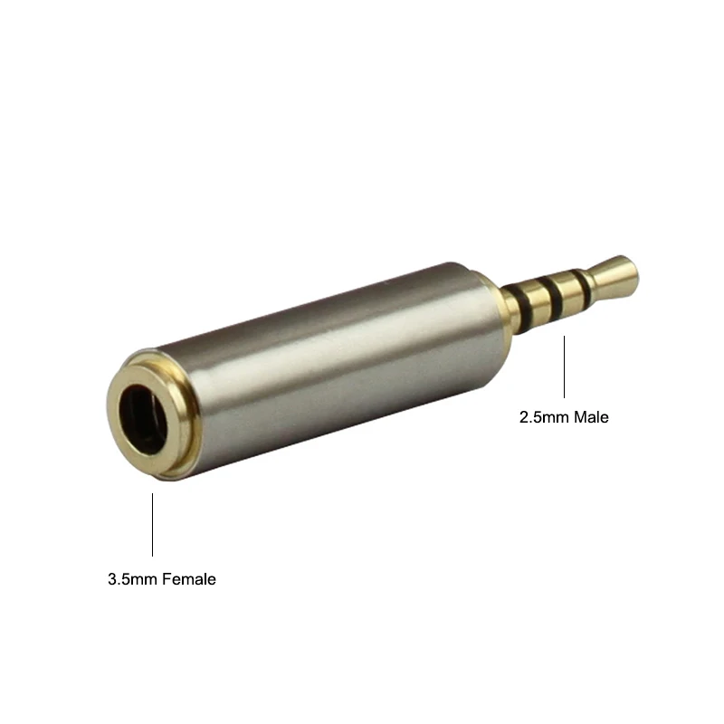 Wholesale High Quality Stereo Audio Headphone Jack Adapter Converter 3.5mm to 2.5mm / 2.5mm to 3.5mm image 3