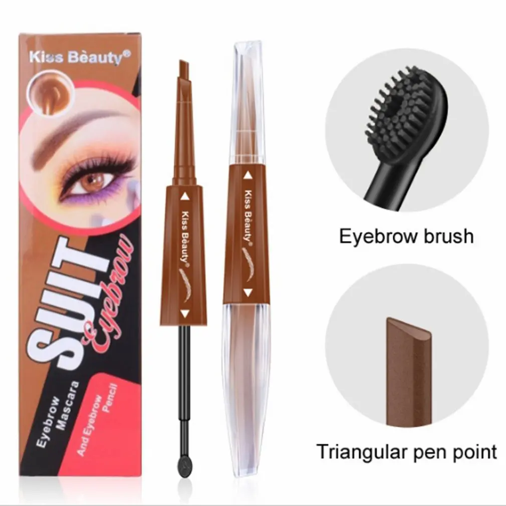 Крем для бровей с эргономичным дизайном карандаш два в одном натуральный и