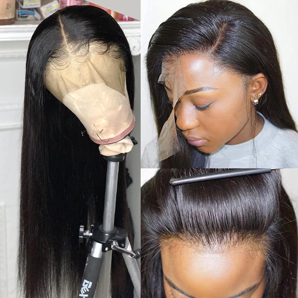 

LS HAIR 13x4 Lace Front Human Hair Wigs Brazilian Straight Frontal Wigs For Women Remy Hair Lace wig With Baby Hair