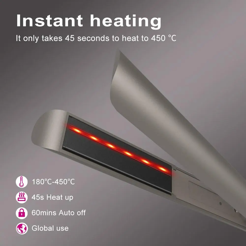 SURKER Профессиональный Выпрямитель для волос 2 в 1 бигуди отрицательные щипцы