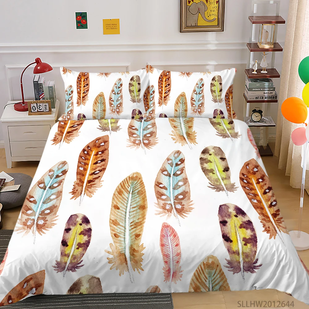 

Funny Cartoon 3D Bedding Set Duvet Cover Set Colourful Creative Print 2/3 Pcs Modern Home Bed Set Pillowcase Kids Teen Adult