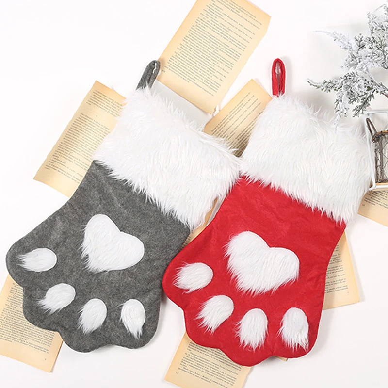 Рождественские подарочные пакеты сделай сам носки для чулок с собаками кошками и