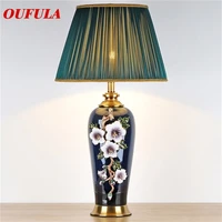 fairy ceramic table lamps luxury modern fabric for foyer living room office creative bed room hotel