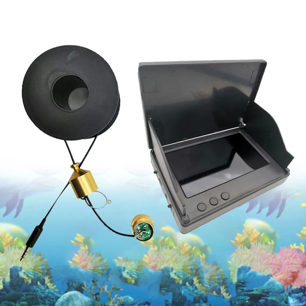 Enlarge Waterproof Underwater Fish Finder 30m Cable Fishing Camera Set 4.3 Inch Display Visual Anchor Fish Display Kit 5V Charging