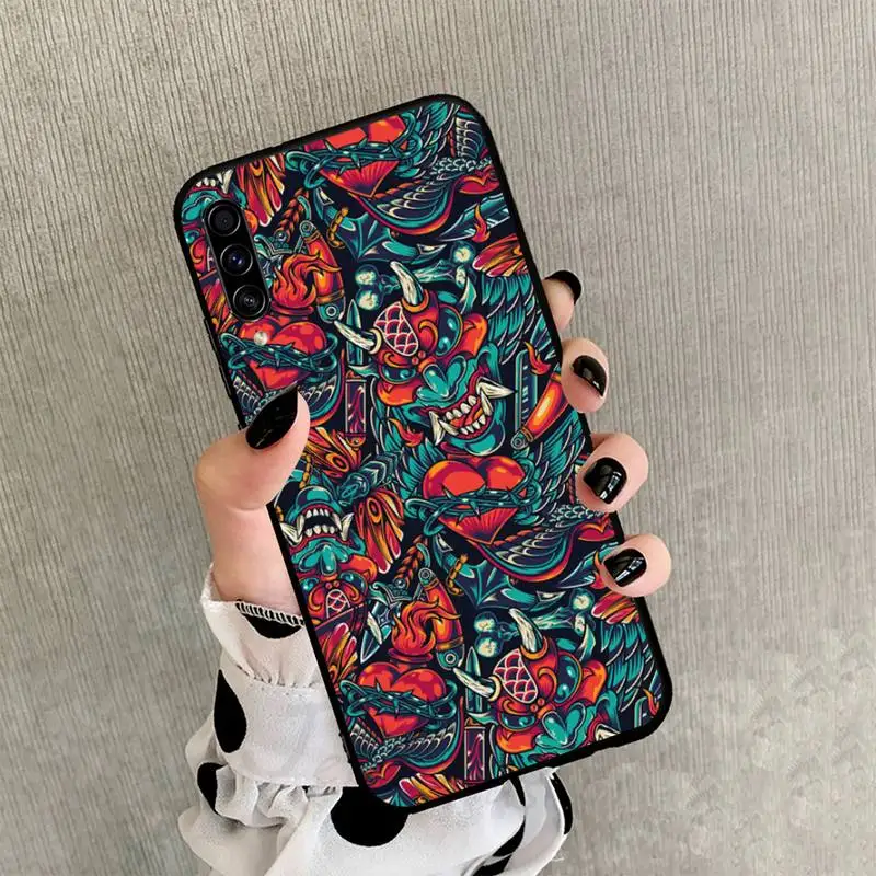 

Japanese Style Art Japan retro art Phone Case For Samsung Galaxy A 3 6 7 8 10 20 30 40 50 70 71 10S 20S 30S 50S PLUS