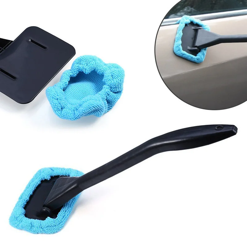 

Auto Cleaning Wash Tool With Long HandleCar Window Cleaner Brush Kit Windshield Wiper Microfiber Wiper Cleaner Cleaning Brush