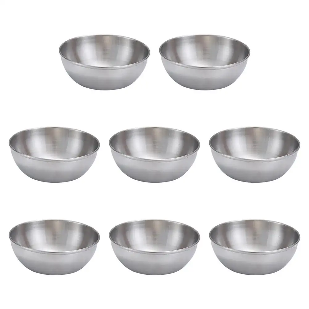 

Stainless Steel Sauce Cups 8Pcs 3.2inch Soy Sauce Dishes For Dipping Seasonings Mini Individual Round Dipping Bowls For Appetize