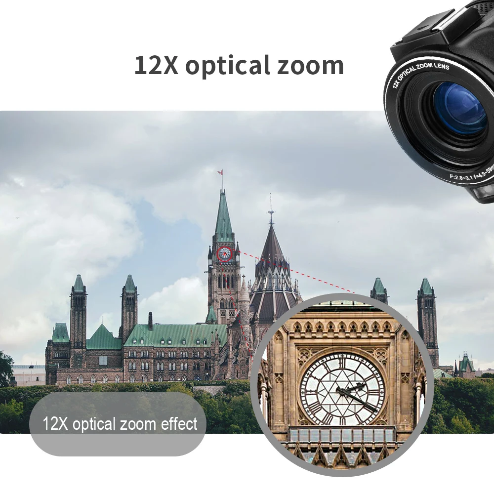 Камера видеонаблюдения Ordro AX60 профессиональная видеокамера 4K для прямой