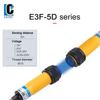 e3f 5d m18 laser beam photoelectric sensor switch dc6 36v detection distance 5m ac nonc npnpnp