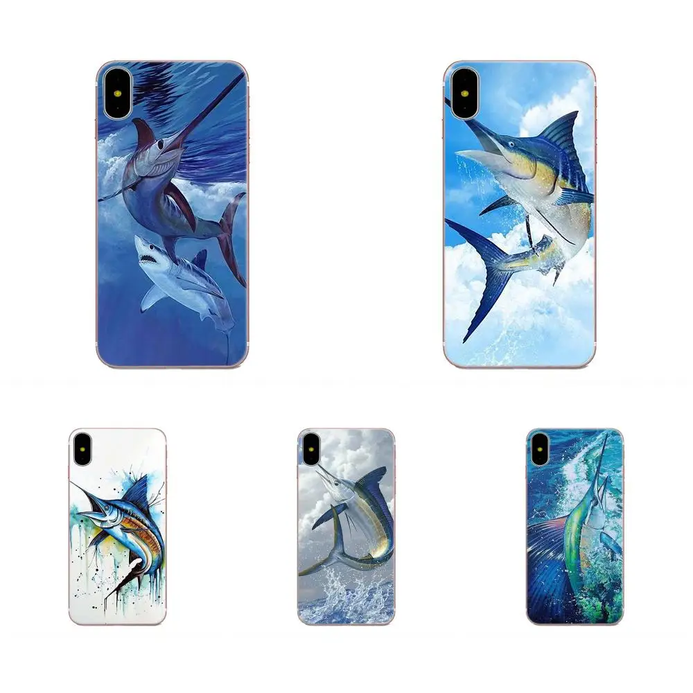Модный мягкий термополиуретановый принт с изображением тунца и рыбы для Huawei Mate 30