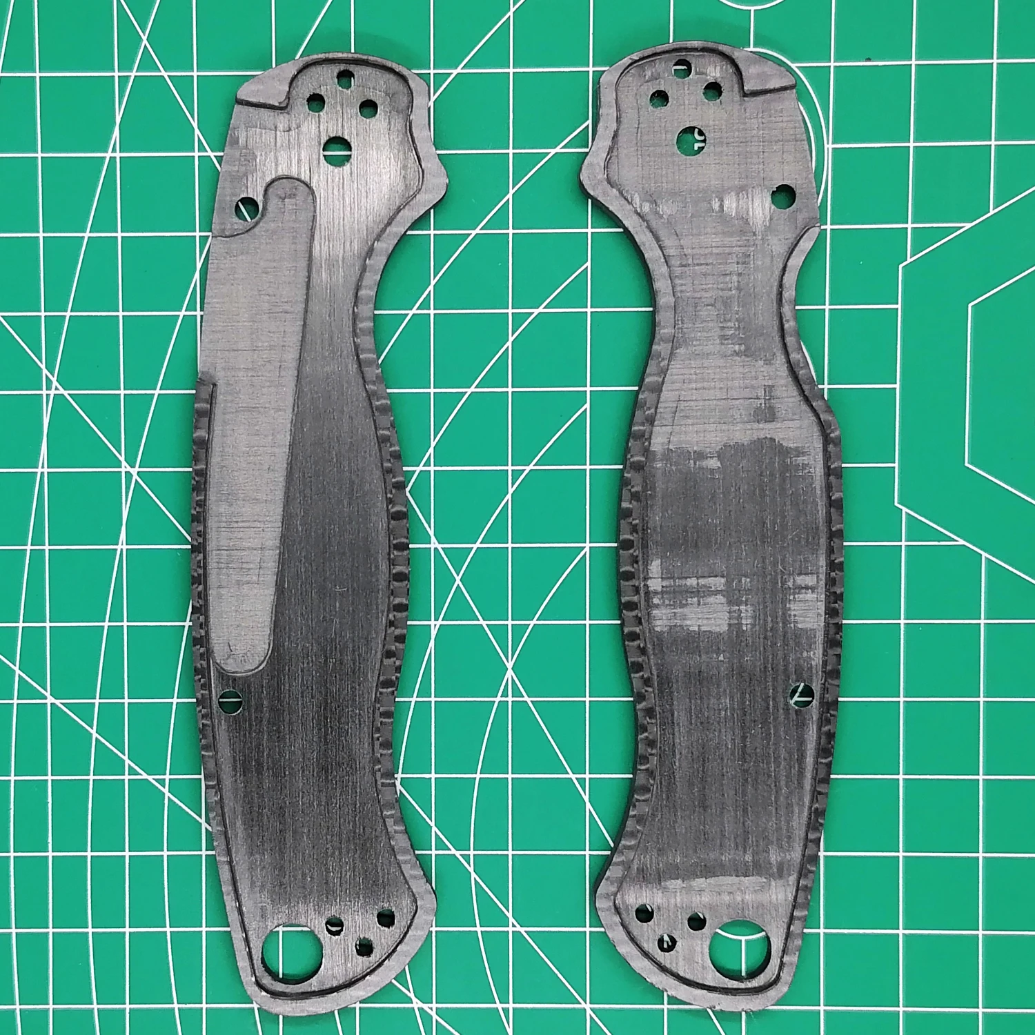 Изготовленный на заказ 3K полностью углеродное волокно складной нож Сменные весы