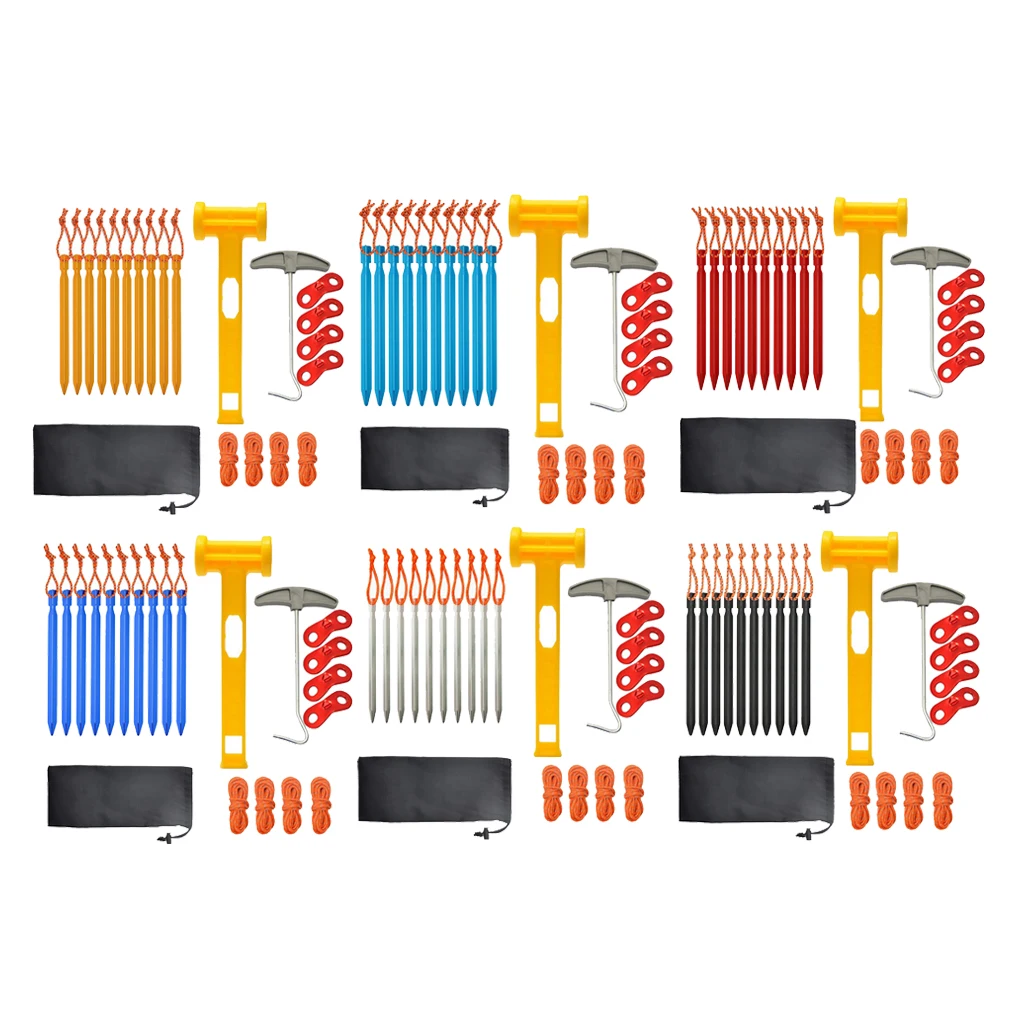 

Сверхмощные алюминиевые металлические заземляющие колышки-Крючки для палатки садовые колышки 7 '-идеальные уличные шипы для кемпинга с наб...