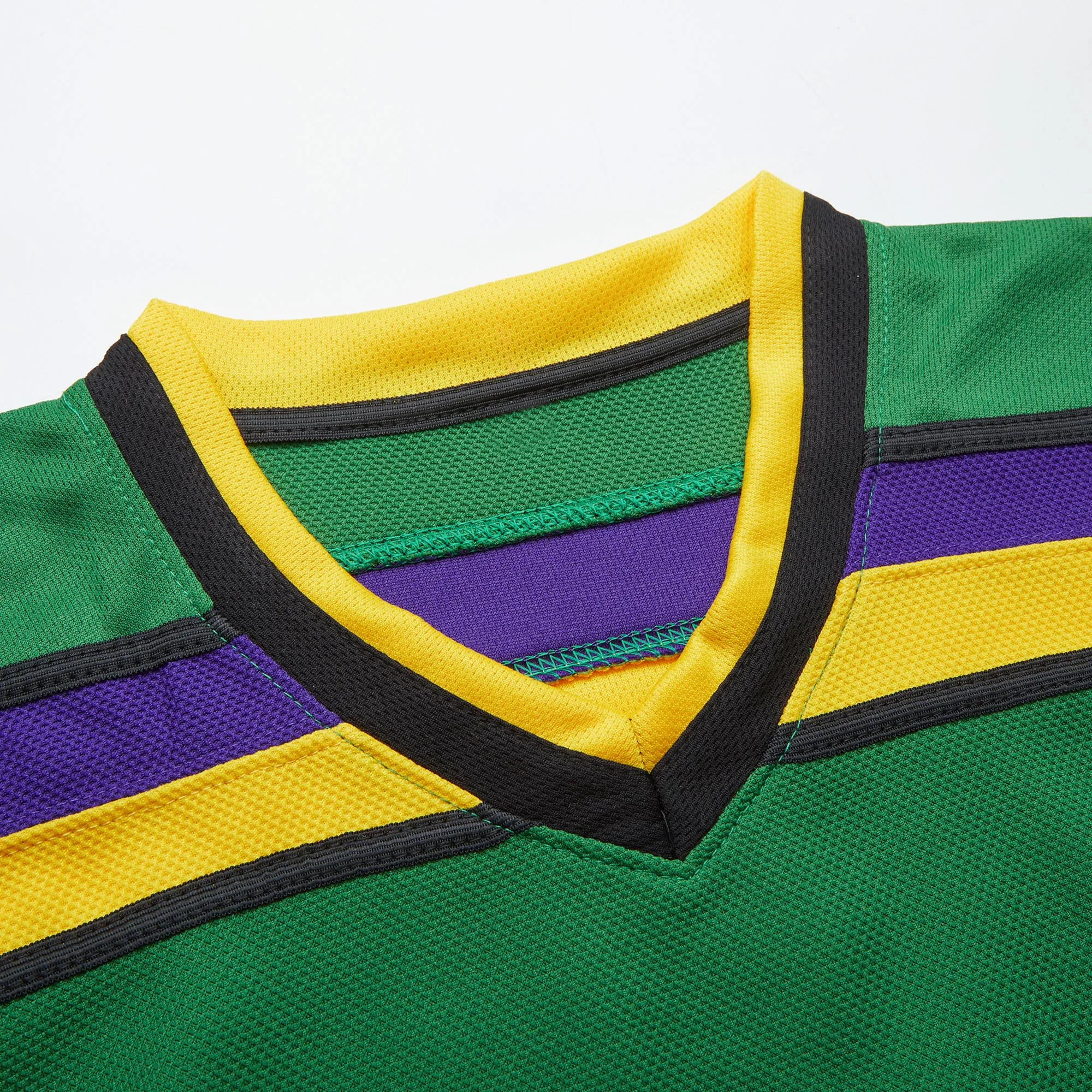 Зеленая вышитая Футболка для хоккея Могучие утки уличная рубашка № 66 Бомбей 44