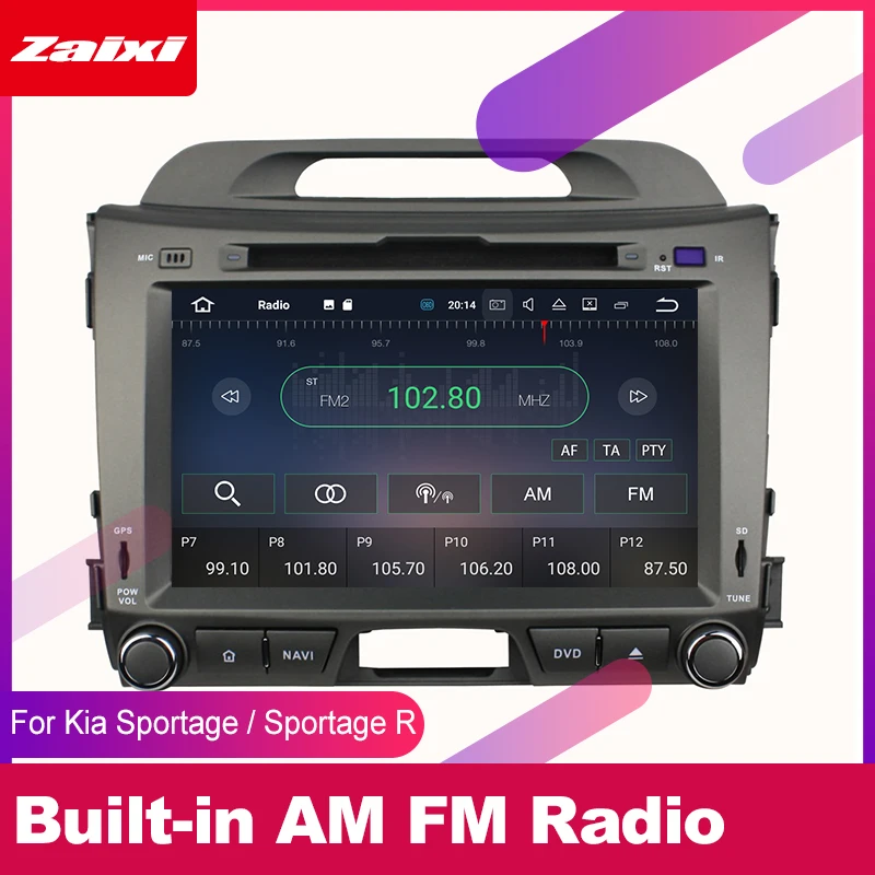 ZaiXi для Kia Sportage R 2010 ~ 2015 Автомобильная Мультимедийная система Android 2 DIN