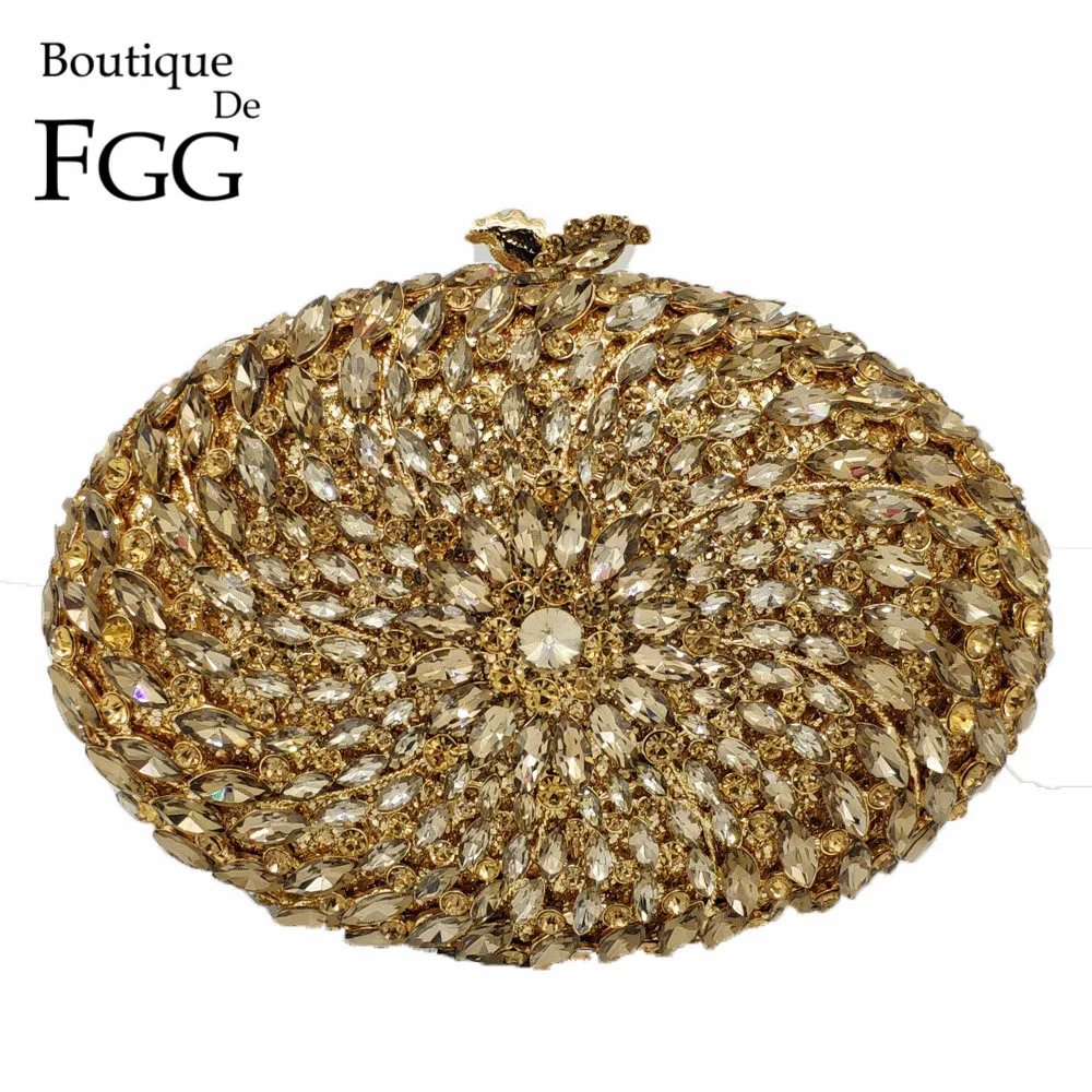 Женский Вечерний Клатч Boutique De FGG сверкающие сумки с кристаллами и вырезами
