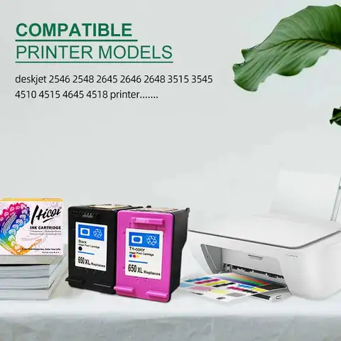 Картридж с чернилами для HP 650 650XL Deskjet 1015, 1515, 2515, 2545, 2645, 3515