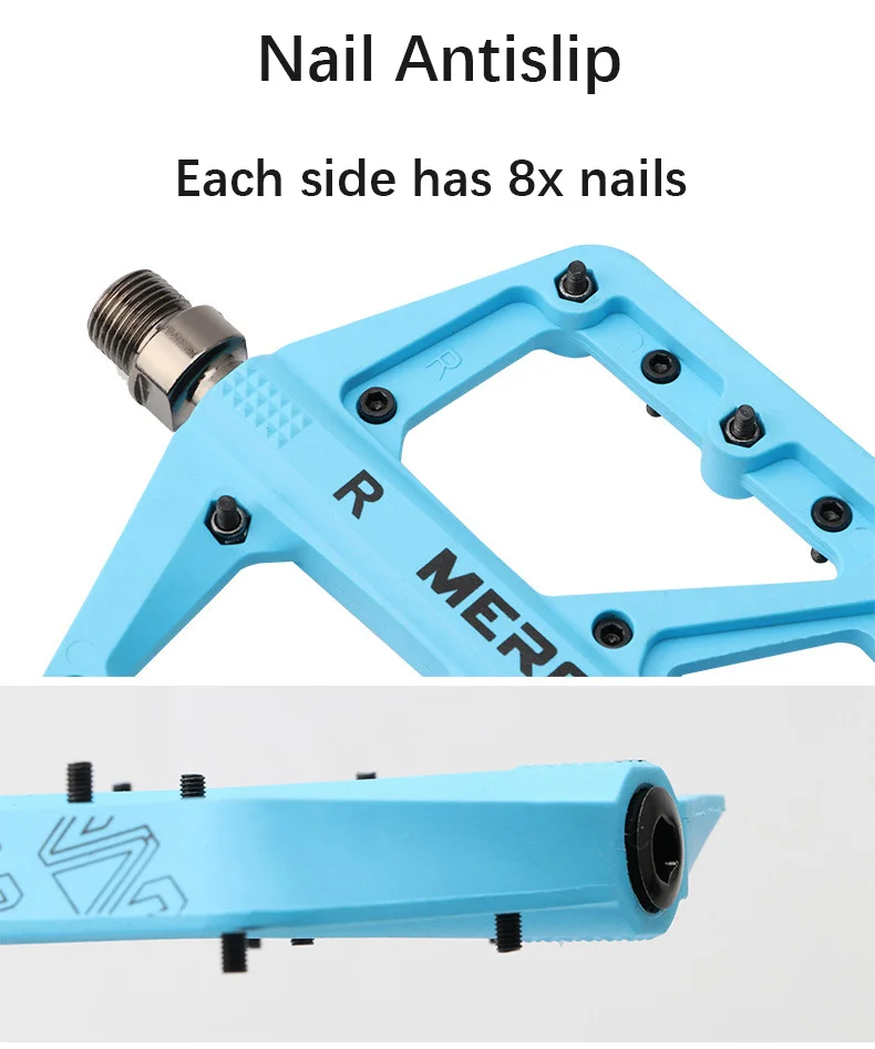 Педаль для горного велосипеда Meroca легкая нейлоновая противоскользящая очень