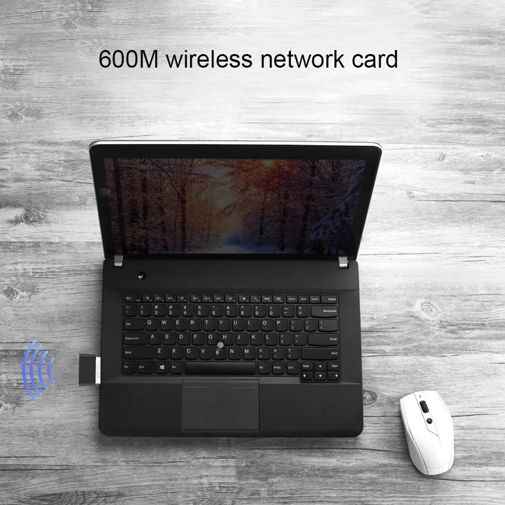 USB WiFi адаптер KEBIDU 600 Мбит/с Wifi Антенна ПК сетевая карта двухдиапазонный 2 4 + 5 8 ГГц usb