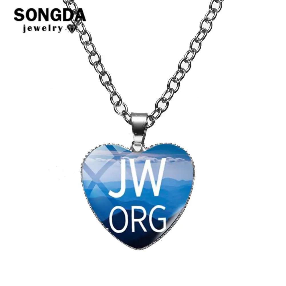 Модные JW. Орг стекло искусства стильный элегантный кулон &quotСердечко&quot Иеговы