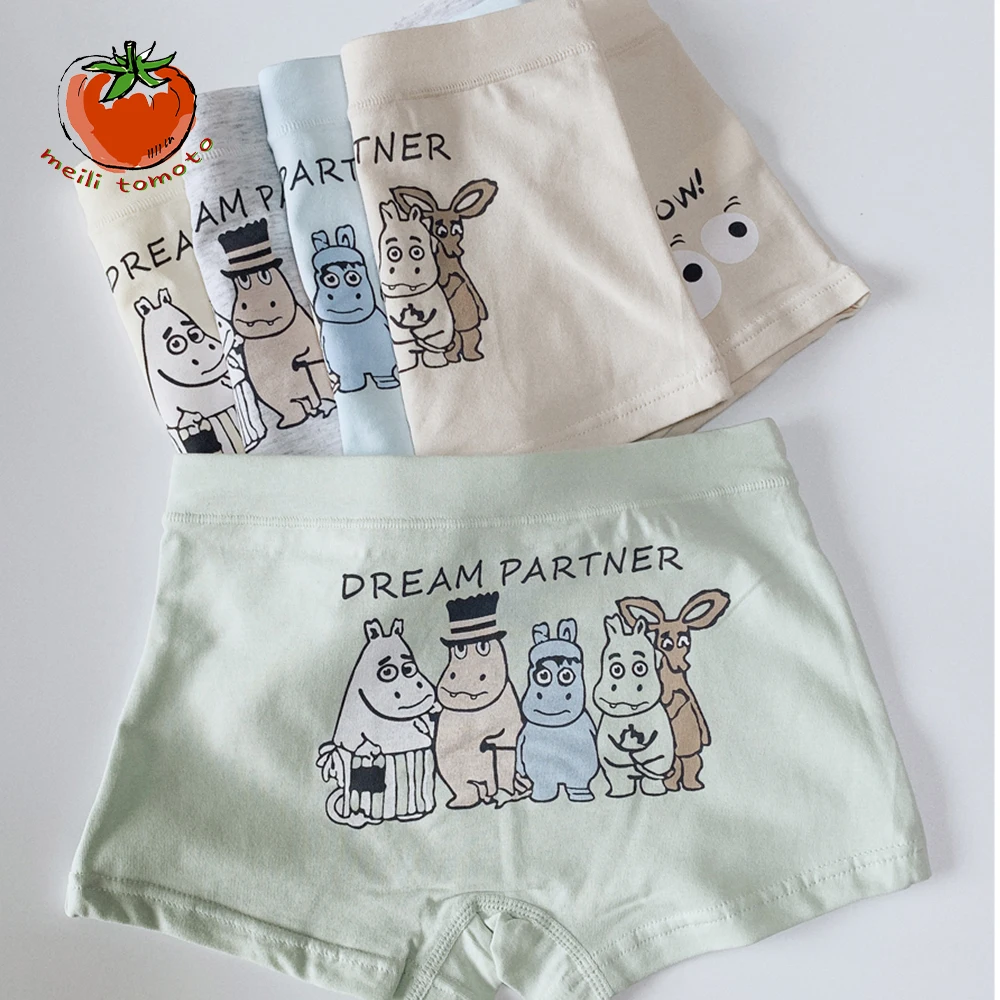 3 шт./лот новое детское нижнее белье 2019 г. Вечерние шорты с принтом животных для