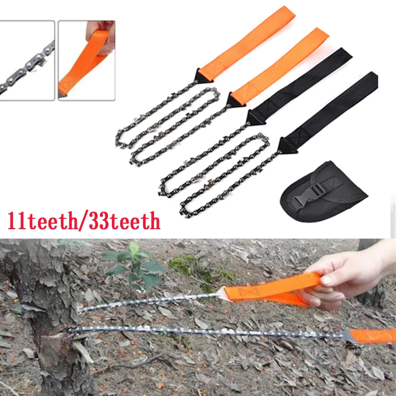 

Hand rope saw portable outdoor climbing chain saw 11 tooth/33 tooth multi-function tool saw pocket chain saw emergency