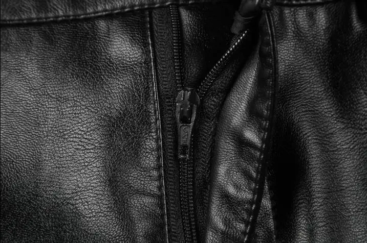 Женская кожаная юбка с завышенной талией трапециевидная черная средней длины из