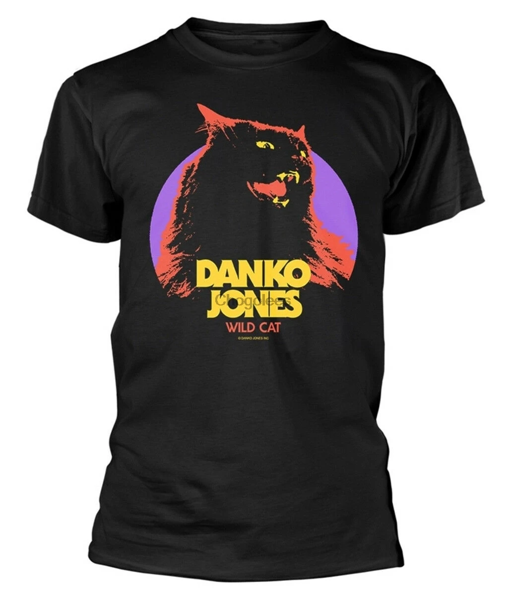 Мужская черная футболка Danko Jones дикий кот |