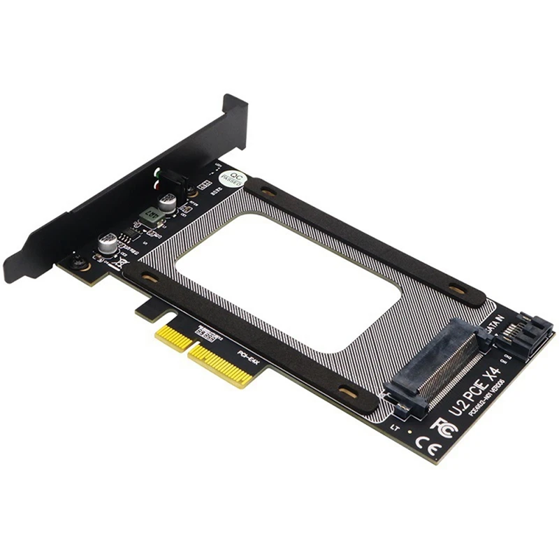 Карта адаптера U.2 к PCI-E 4X PCI E 3 0 SFF-8639 Riser PCIe SSD Card для 2 5 дюймового NVME U2 | Компьютеры и